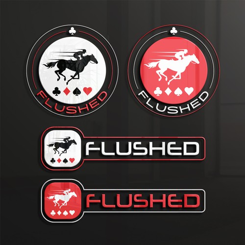 Flushed Icon Logo Design by Unique V Designs