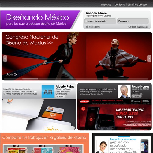 Web page design contest entry by Javier Vallecillo