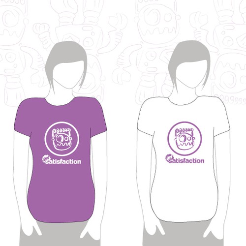 We are Get Satisfaction. We need a new company t shirt! HALP! Design by Muvceska