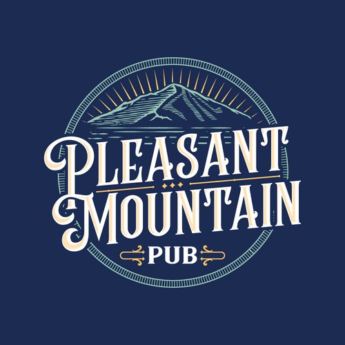 4 season-High end mountain pub on ski mountain and lake Design by AlarArtStudio™