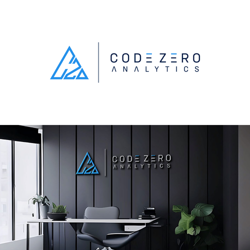 Do data right! Code Zero Analytics logo design Design by HelloBoss