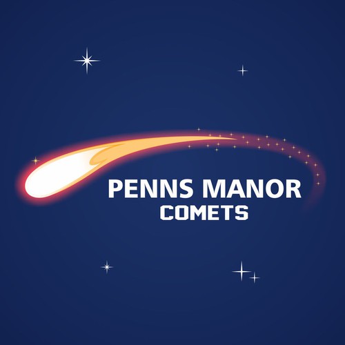 Create a Brand Logo for the 'Penns Manor Comets' with Comet logo! Diseño de Z E N