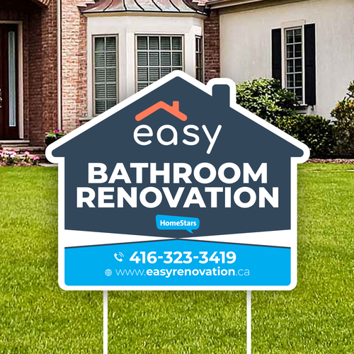 Easy Renovation Lawn Sign Design by icon89GraPhicDeSign