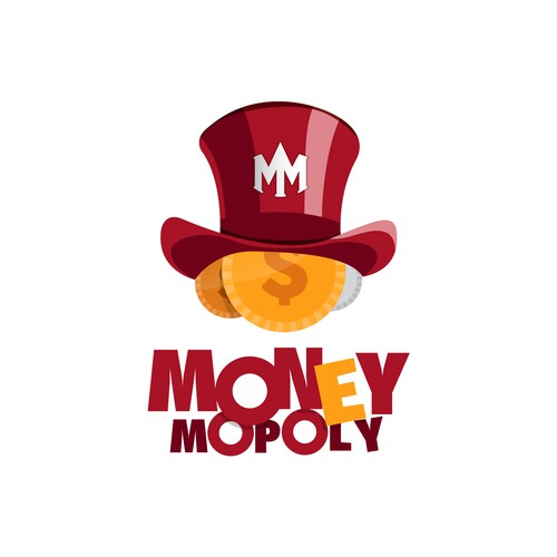 Minimalistic Logo for Make Money Online YouTube Channel "MoneyMopoly" Design by Nganue