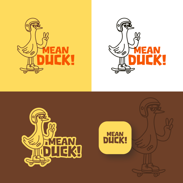 Diseño de restuibubapak titulado "Fun logo concept for MeanDuck"