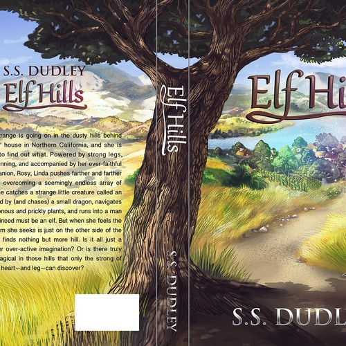 Book cover for children's fantasy novel based in the CA countryside Réalisé par RVST®