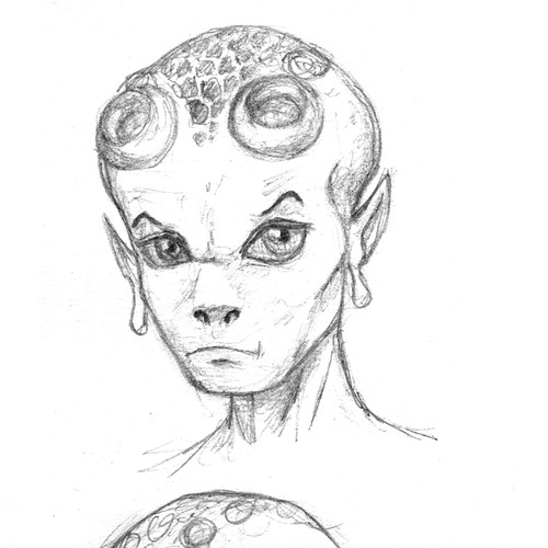 Alien main character design for a movie Design by RAHLISTIC