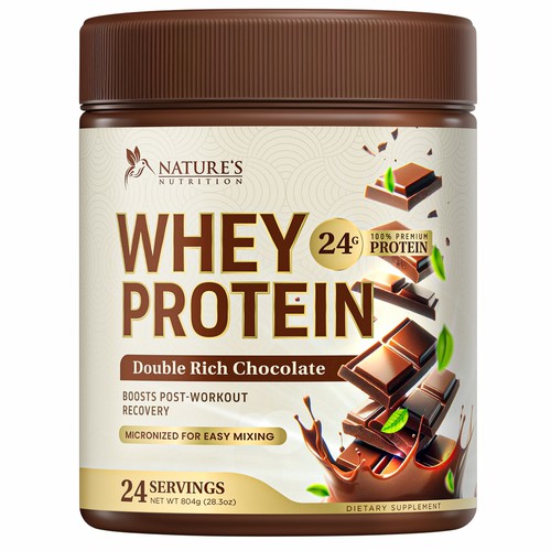 Tasty Whey Protein Chocolate Design Needed for Nature's Nutrition Design von Davi Giolo ★