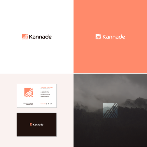 Logotipo y tarjeta de visita propuesta en el concurso por Golek.