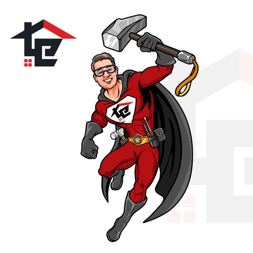 Captain Rooftop Protector of home exteriors Ontwerp door brint'X