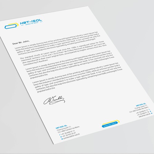 Implement the new logo on all our business papers Design by Dipenshah