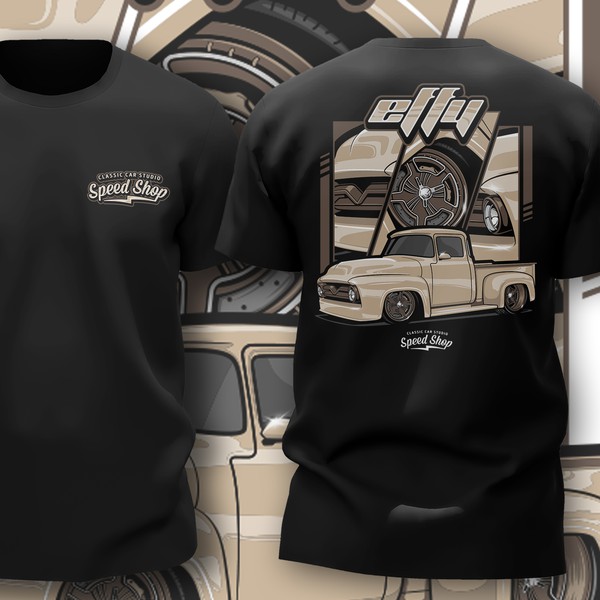1956 Ford F100 car-show shirt