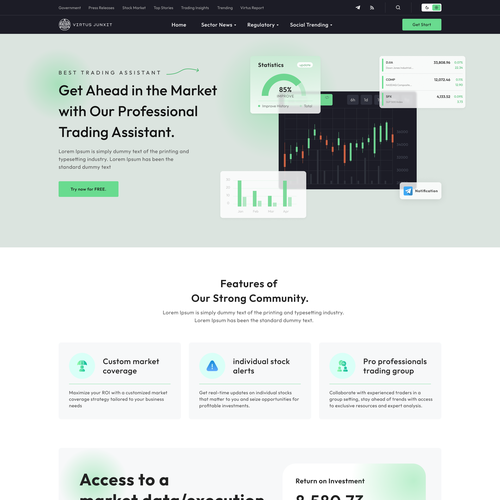 Landing page design contest entry by Bhuiyan