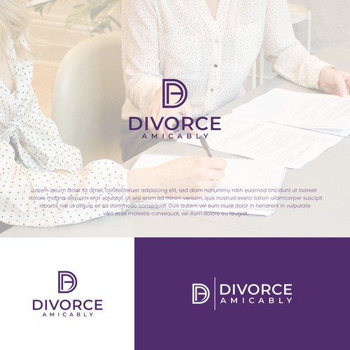 Logo for a new, healthy way for reasonable people to divorce Design by ekaligraphy