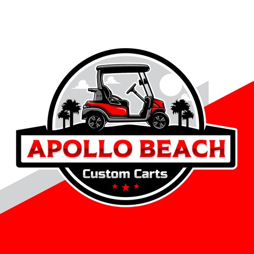 Fun, powerful logo for Custom Golf cart company Design by Gr8 Art