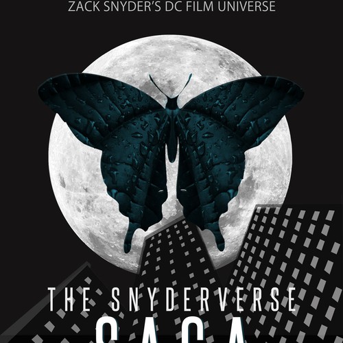 Cover for book on the culture-shattering phenomena behind Zack Snyder’s DC film universe Réalisé par BethLDesigns