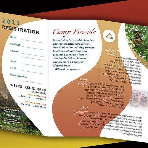 Design by Agnes Bak titled "Summer Program Brochure"