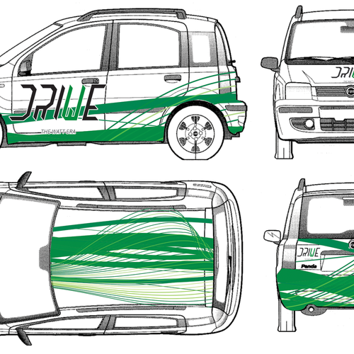 Retrofit Electric car wrapping design Design by Abstract