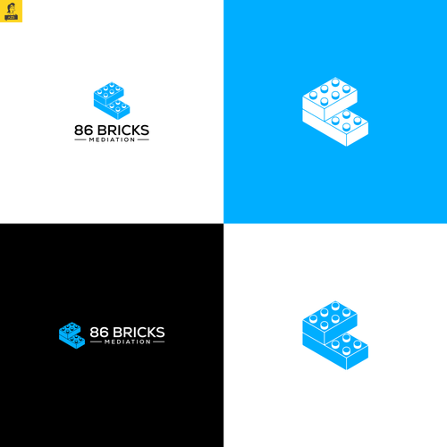 Lego-style bricks logo for Mediation and Coaching Business Design réalisé par AZS