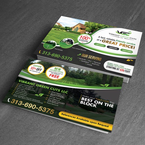 Lawn and Landscape Advertisement Design by 123Graphics