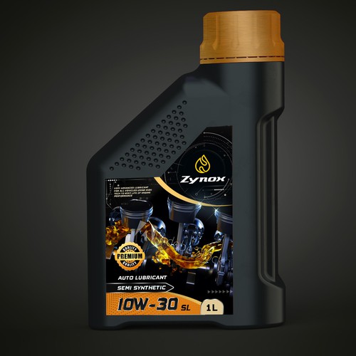 auto lubricant label design | strong , modern and powerful Design by Joe Ladislaus