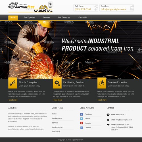 Web page design contest entry by Gendesign