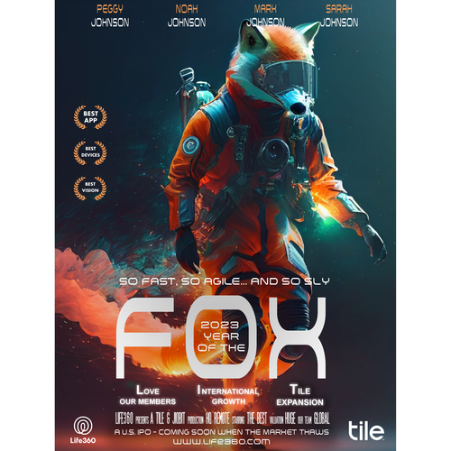 Life360 2023 Year of the Fox Poster Design by Asiel ..