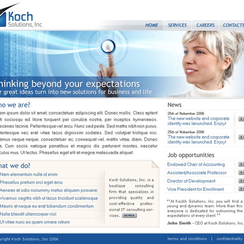 $500.00 Website template (Design only) Design by cnitza