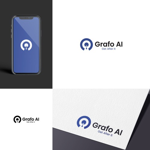 GrafoAI | Artificial Intelligence Writer Logo Design by Ravi_