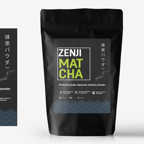 Japanese Matcha Product Needs Label - *GUARANTEED & BLIND* Design by cynemes