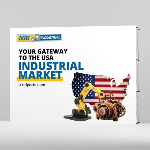 Design a banner for an automation exhibition Diseño de Manish Roul