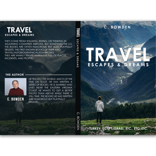 Cover for a travel/autobiography/brief essay book Design by aaliadraws