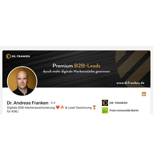 LinkedIn Header Image | B2B digital brand positioning and lead generation consultant Design by Anturium