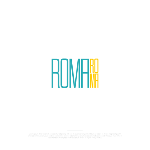 Roma Roma Logo Desing Design réalisé par adwar std.