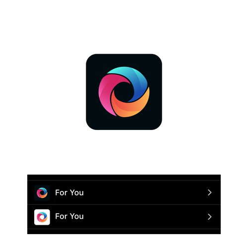 For You social media algorithm icon (app icon) Design von Luckart.id