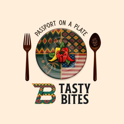 Design a Bold, Soulful Logo for Tasty Bites – Caribbean Meets Southern Comfort Design by HUSN ®️