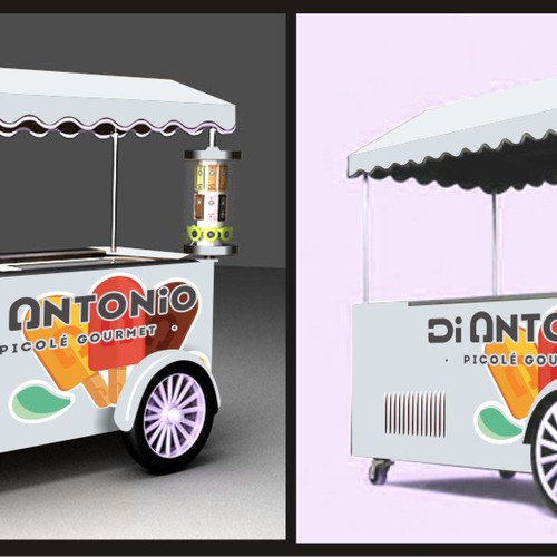 I need a design to customize ice cream cars with logo Di Antonio Gourmet Design by BennyRafido