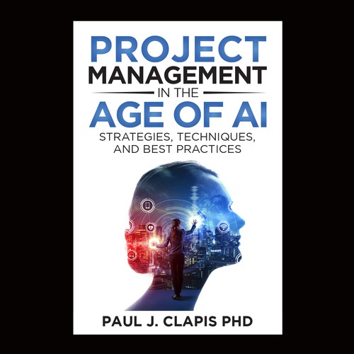 Simple, professional cover for a business book about Artificial Intelligence Design by anisha umělec