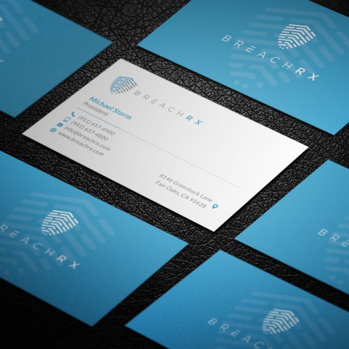 Professional B2B Card for Cyber Security Software Company Diseño de Galaxiya