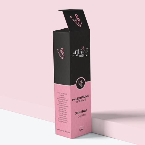 Design Perfume Box and Label for "Attract Him" scent to appeal to women Design by Sayyed Jamshed