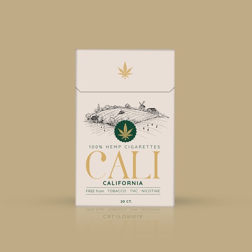 Hemp Cigarette Pack Preliminary Design Design by SRAA