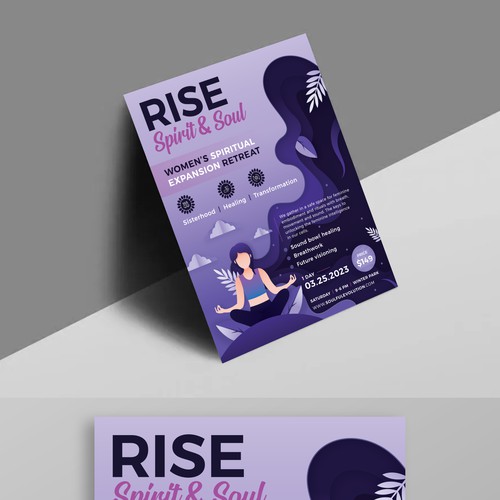 Spiritual Retreat Flyer Design by DezinDragonz