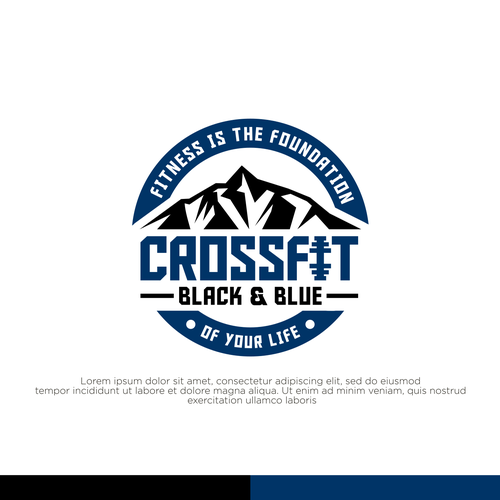 CrossFit Black & Blue -logo design Design by sriredjeki