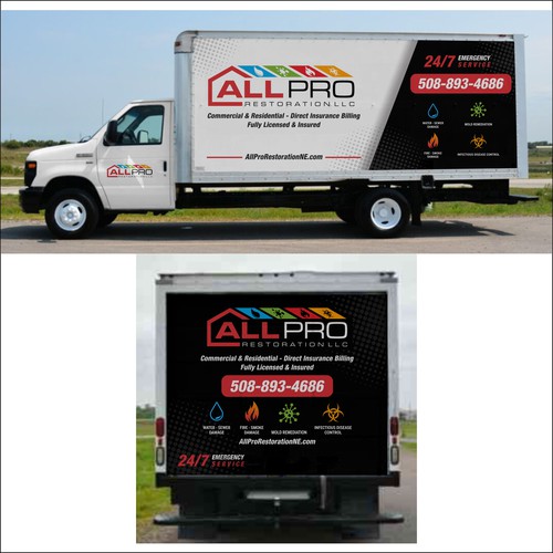 Design New vehicle Wrap for a Restoration truck por dnite