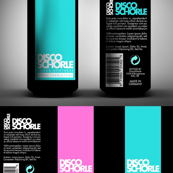 Design by HouseBear Design titled "Help DiscoSchorle with a new product label"