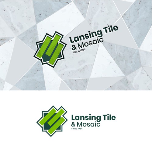 Lansing Tile & Mosaic Logo Update/Refresh for 40th Anniversary Year Design by sunshine_design