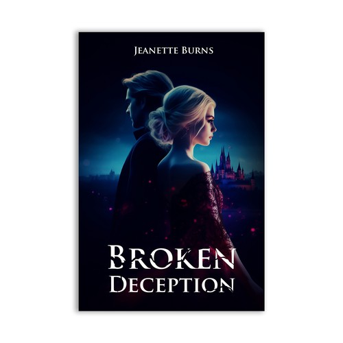 Book cover design for a novel called Broken Deception Design by SamArt❄️