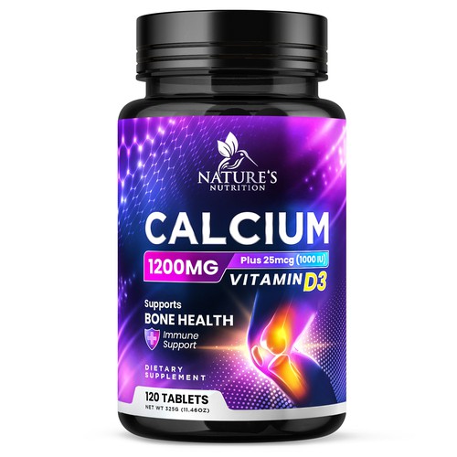 Calcium Plus Vitamin D3 Design Needed for Nature's Nutrition Design by Davi Giolo ★