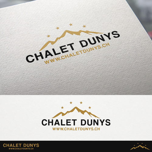 Create a expressive but simple logo for the Chalet Dunys in the Swiss Alps Diseño de M E L O