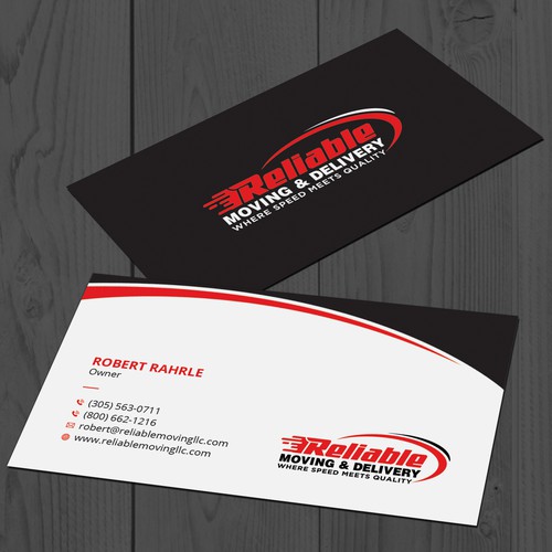 Business Card Design for Moving Company Réalisé par OxonoArt